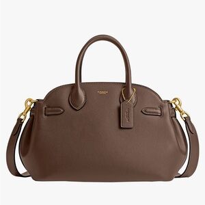 Coach Empire Carryall 28 + Essential Card Case & Charm Dark Stone